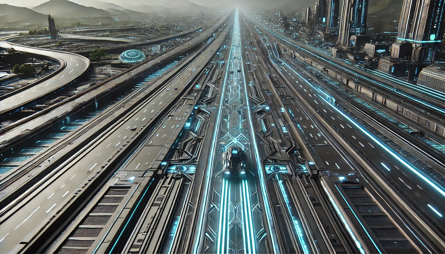 DALL·E 2024-11-27 12.37.44 - A high-resolution 4K image of a futuristic highway resembling a very wide road with an anthracite color palette, zoomed in even closer for a highly de.jpg